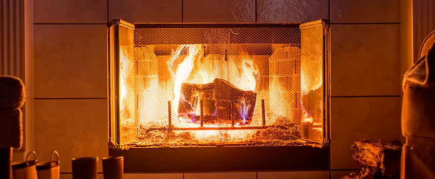 Mendota Hearth Landscape Fireplace Installation in Glassmanor, Maryland