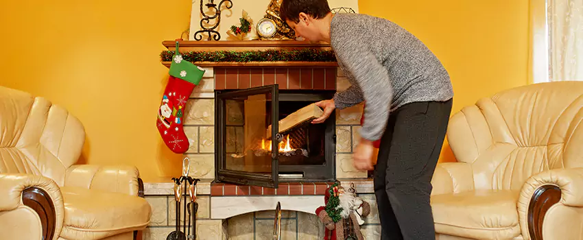 Rusted Metal Fireplace Restoration in Glassmanor, Maryland